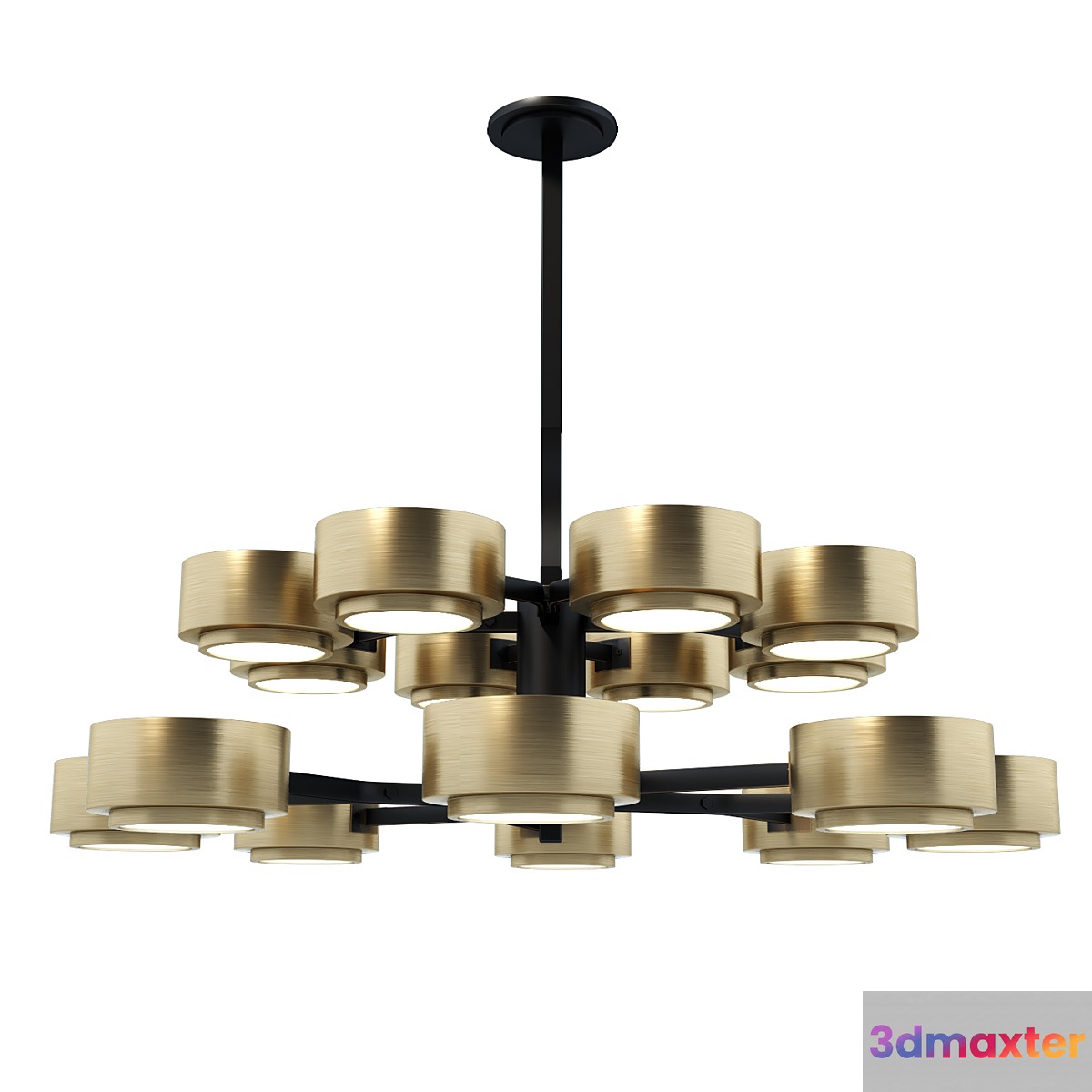 Chandelier Jalen Two Tier Chandelier 3D Max