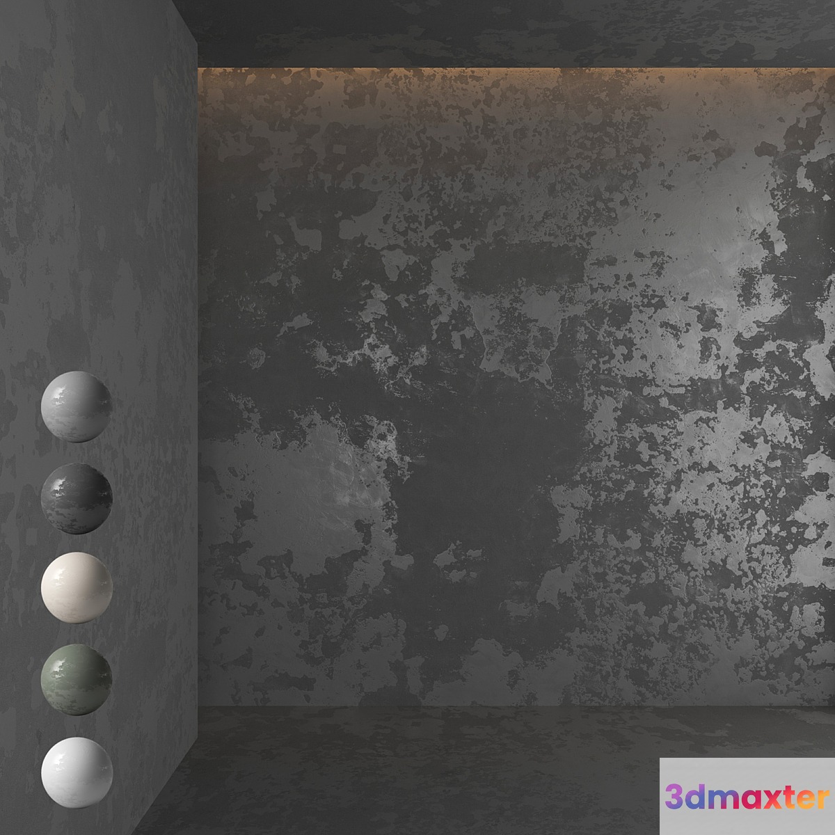 Decorative plaster 1 3D Max