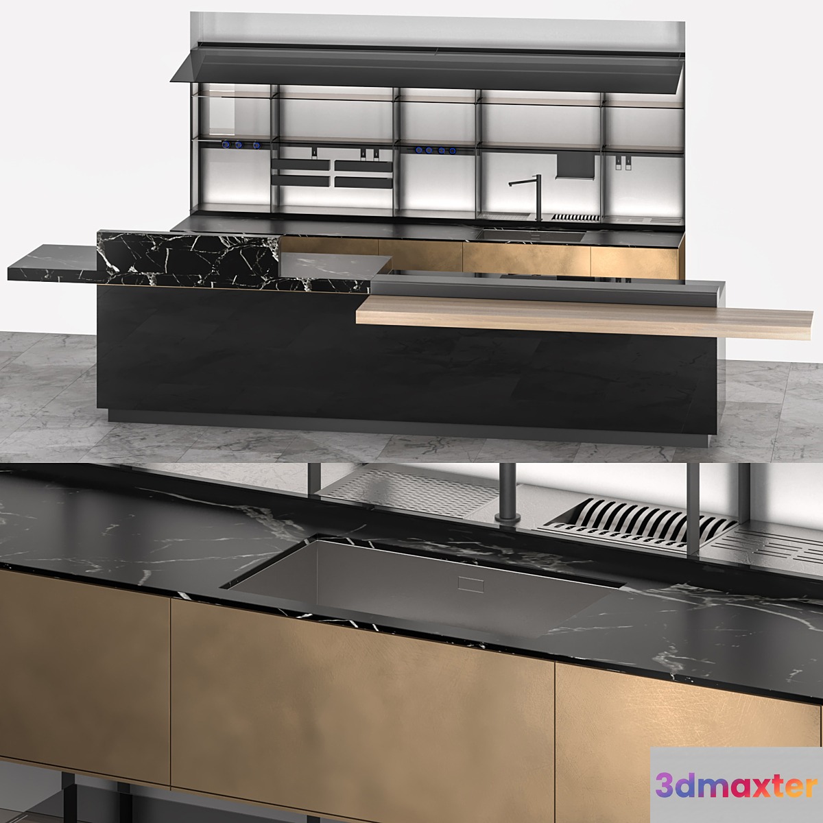 Artematica distressed brass