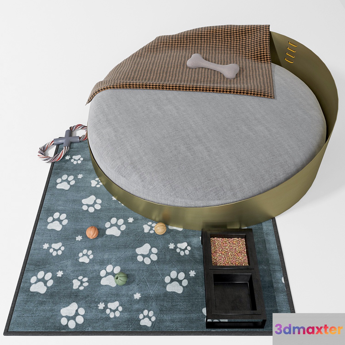 Set AMURA RIVER | Metal dogbasket 3D Max