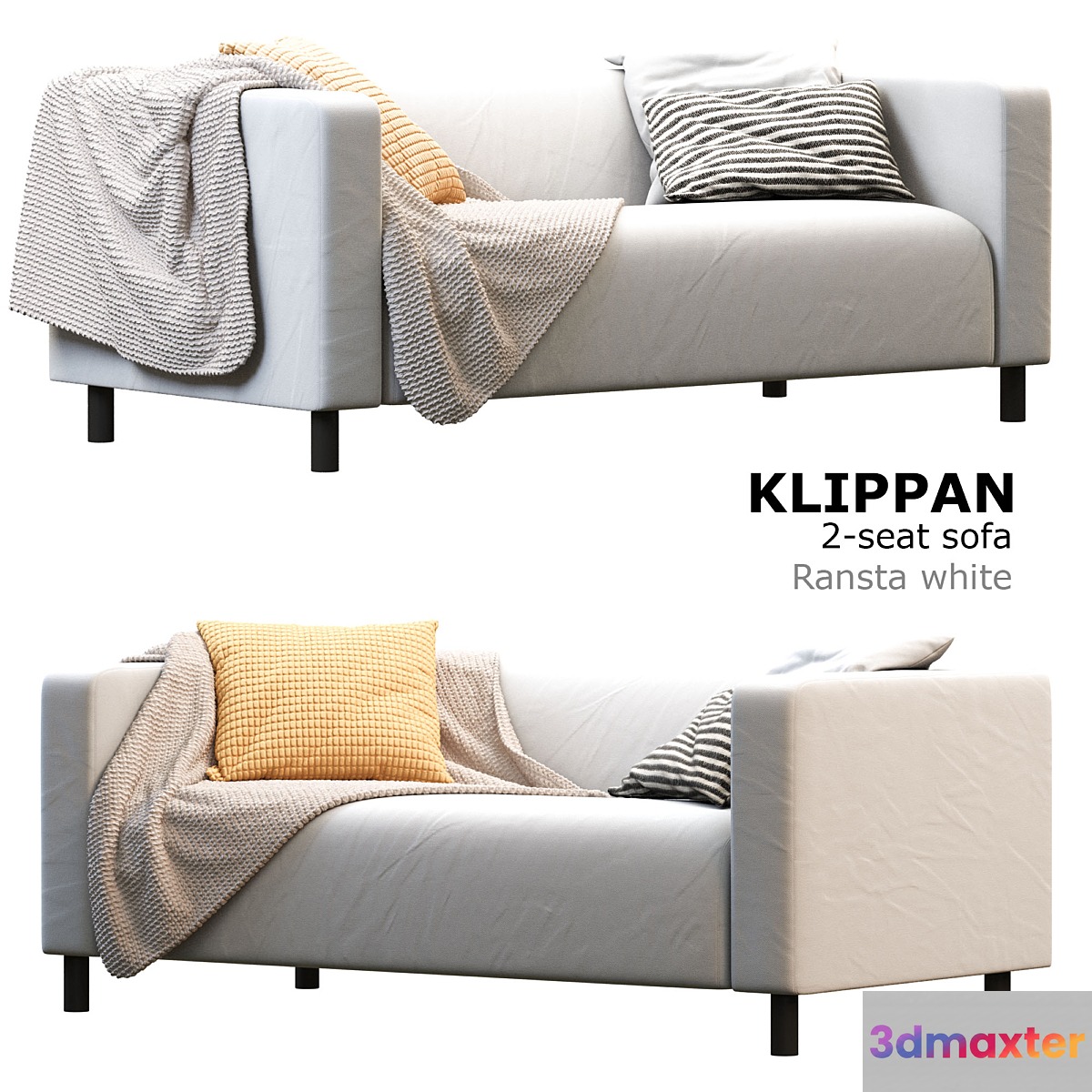 Ikea Klippan Sofa 3D Max