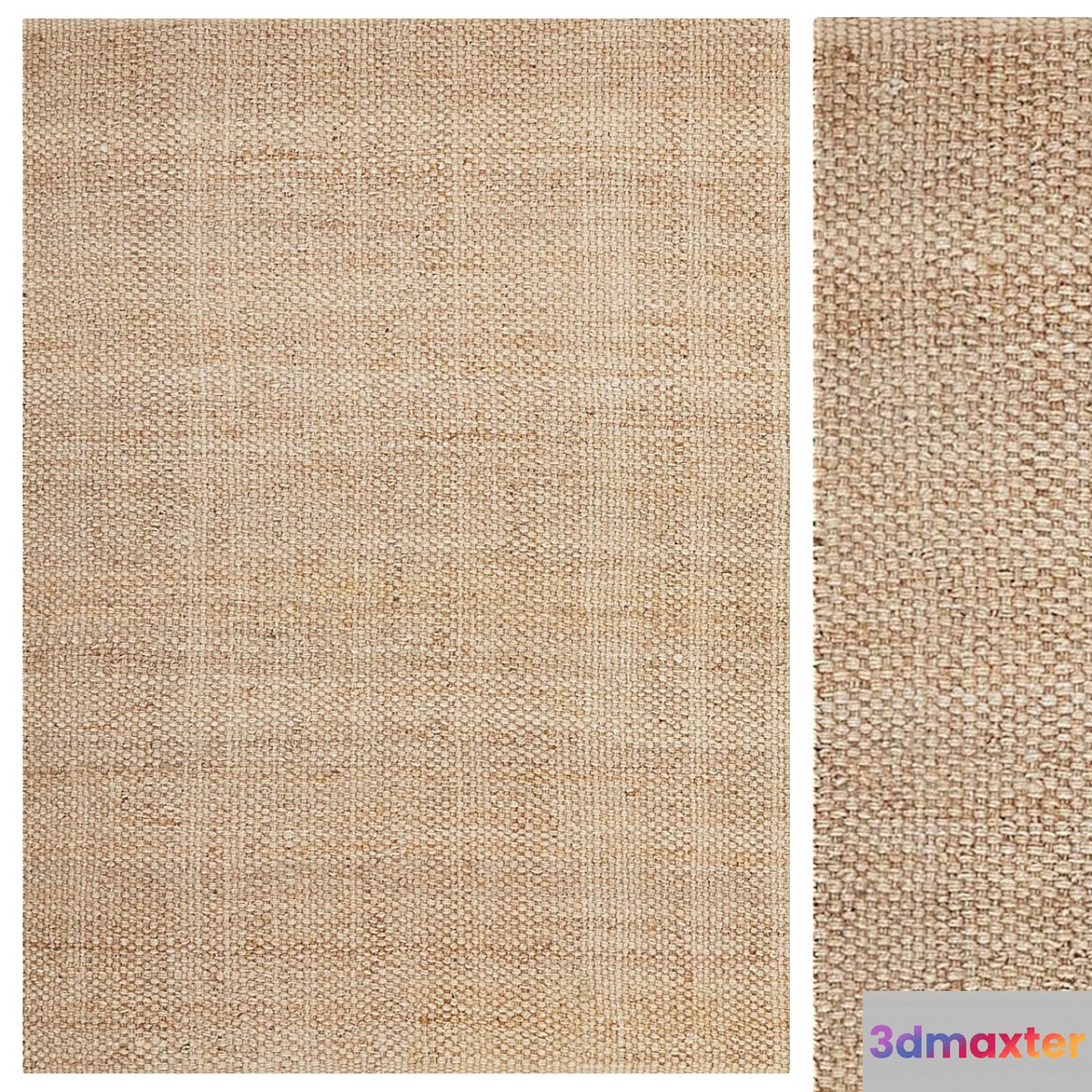 Baskin jute rug 3D Max