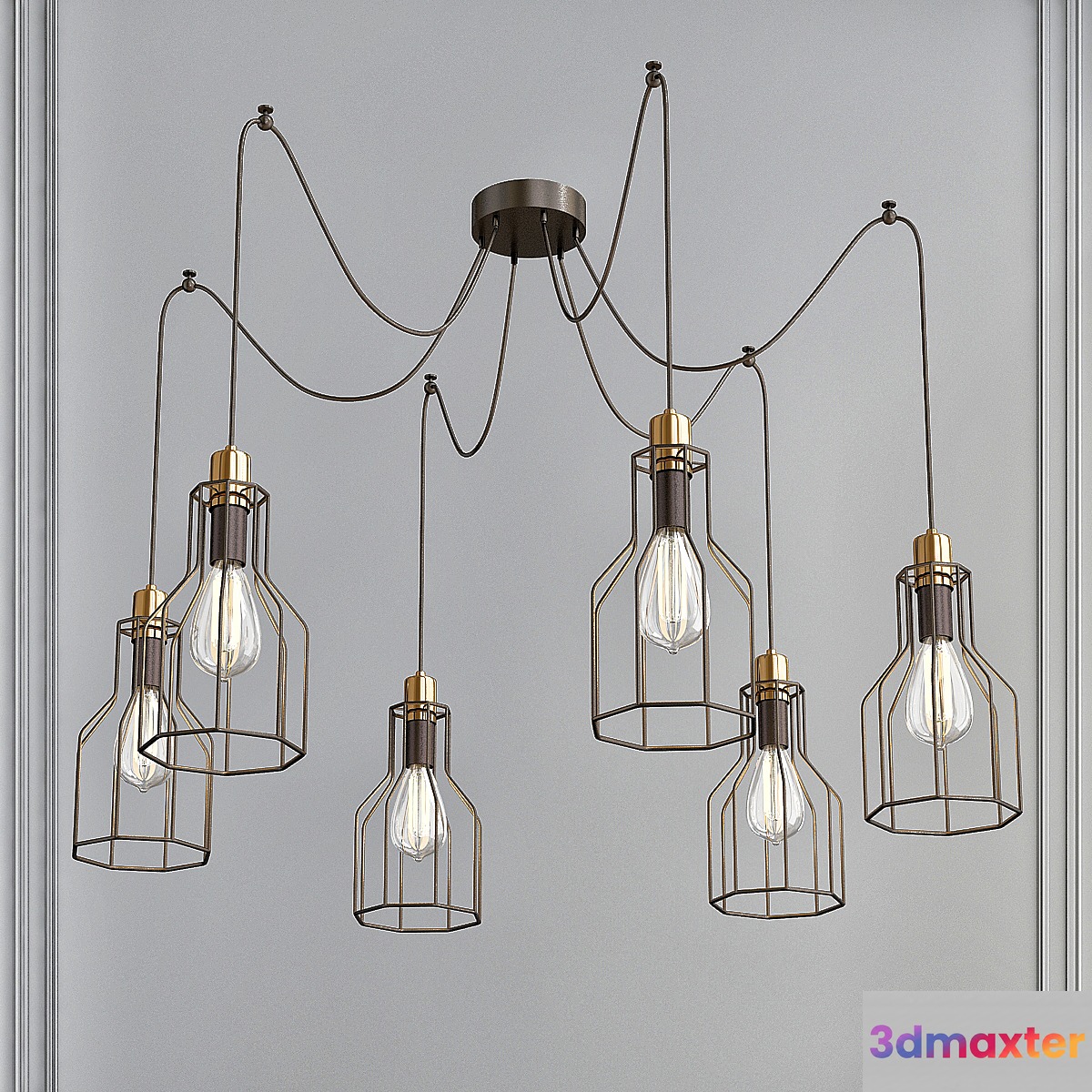 Vintage pendant lamp 3D Max