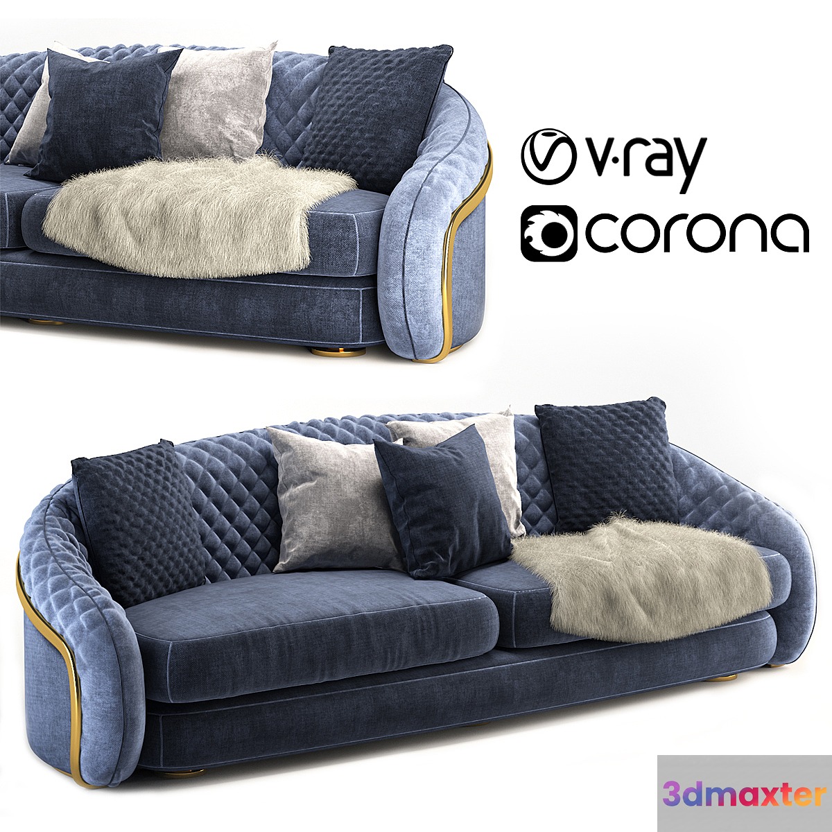 Cantori portofino sofa 3D Max