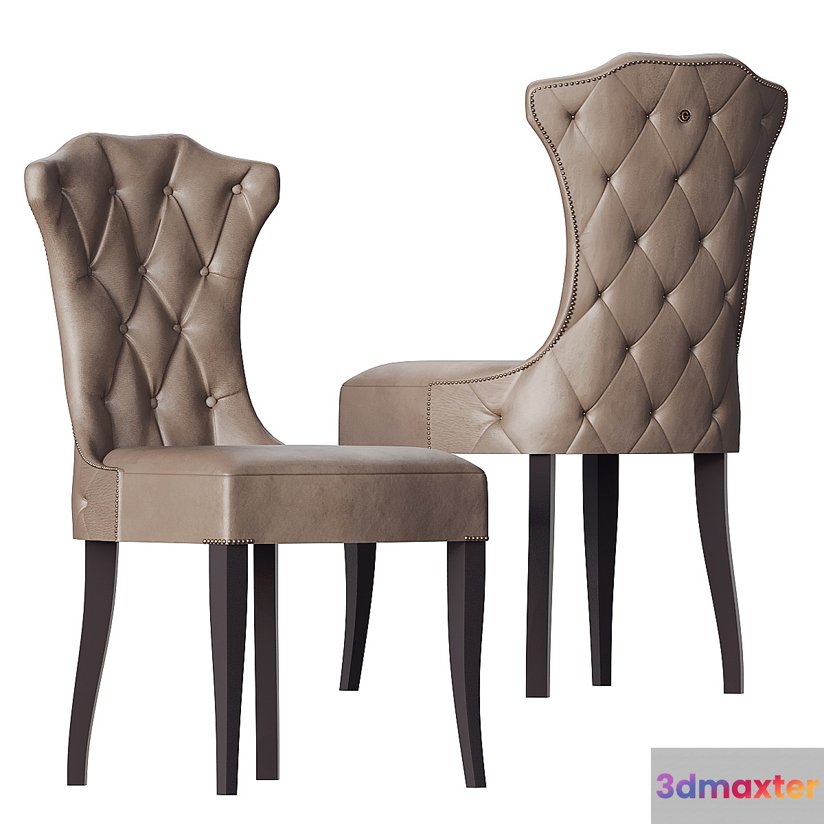 designer chair with a carriage tie