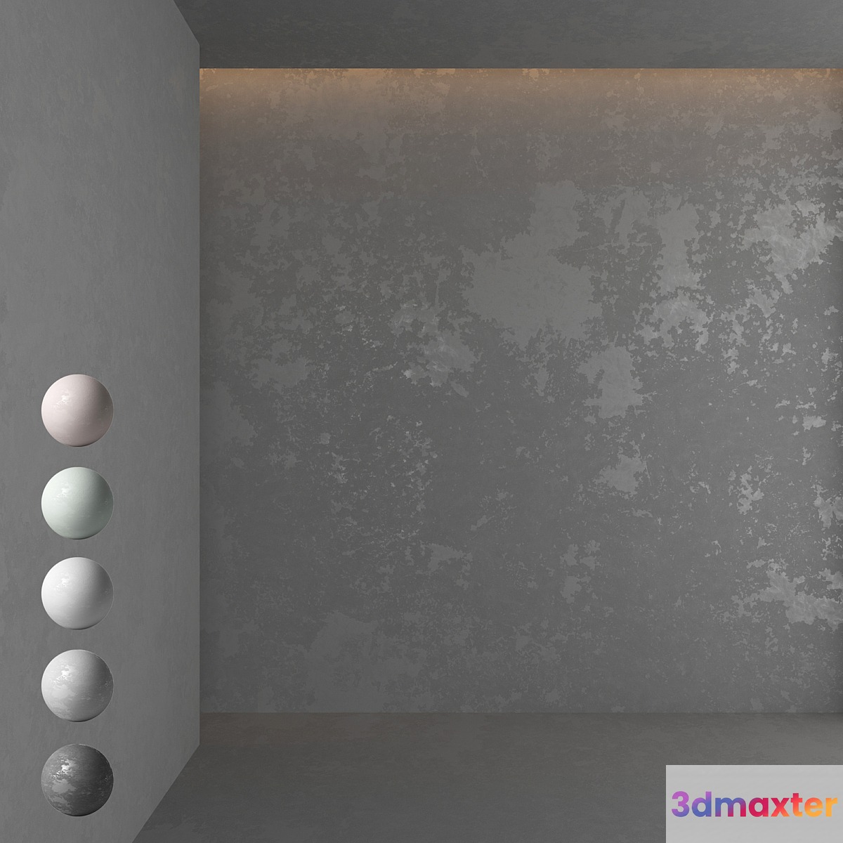 Decorative plaster 8 3D Max