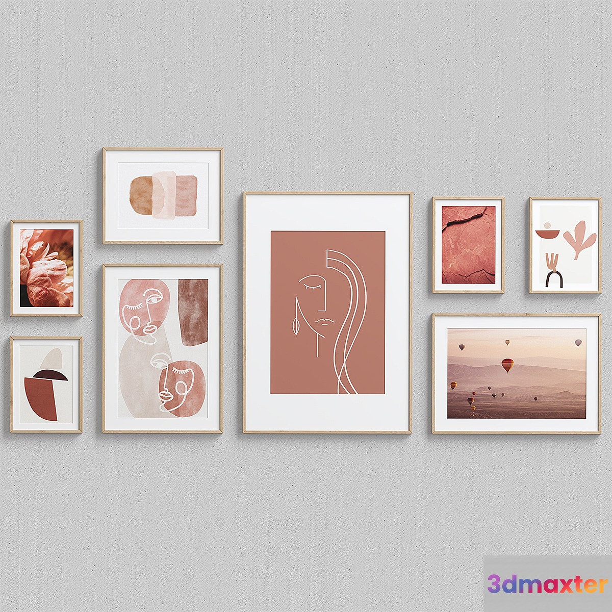 Interior Picture Frames Set-13 3D Max