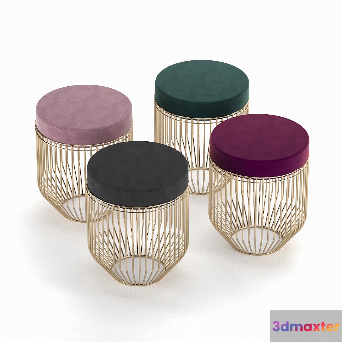Upholstered bench in GARDA DECOR 3D Max
