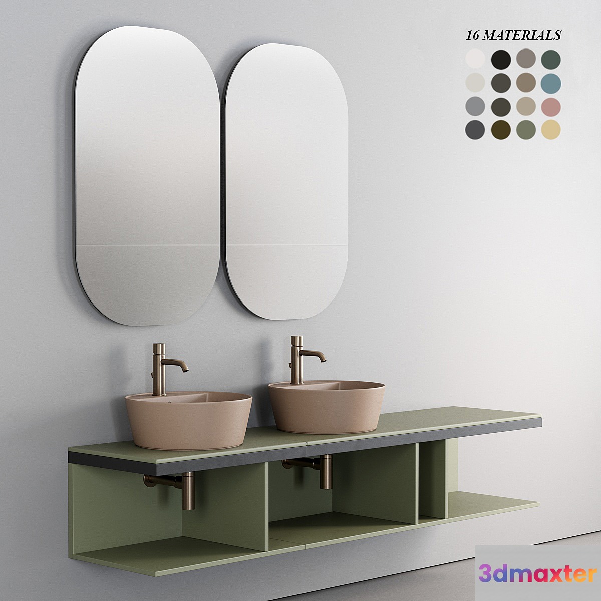 Ceramica Cielo Multiplo set 8 3D Max