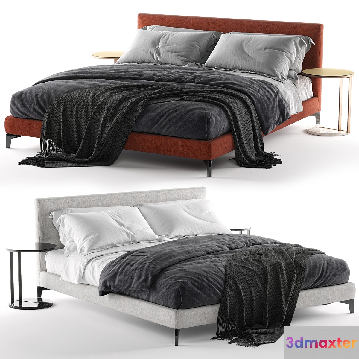 Bed Meridiani Stone Up - No.7
