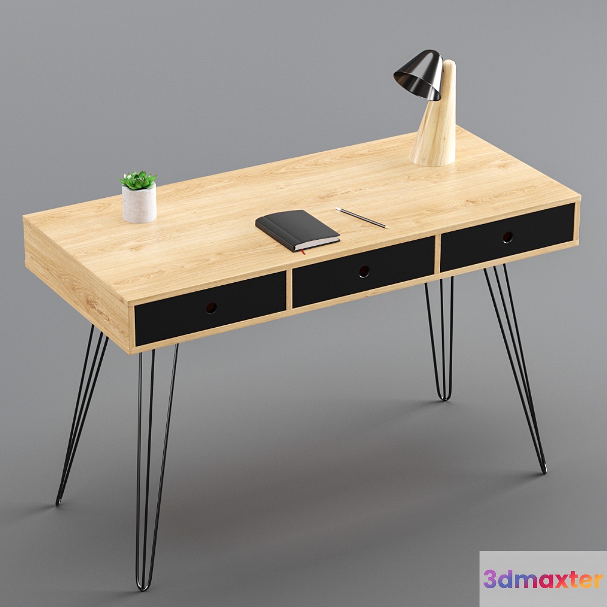 Writing desk La Redoute Biface 3D Max