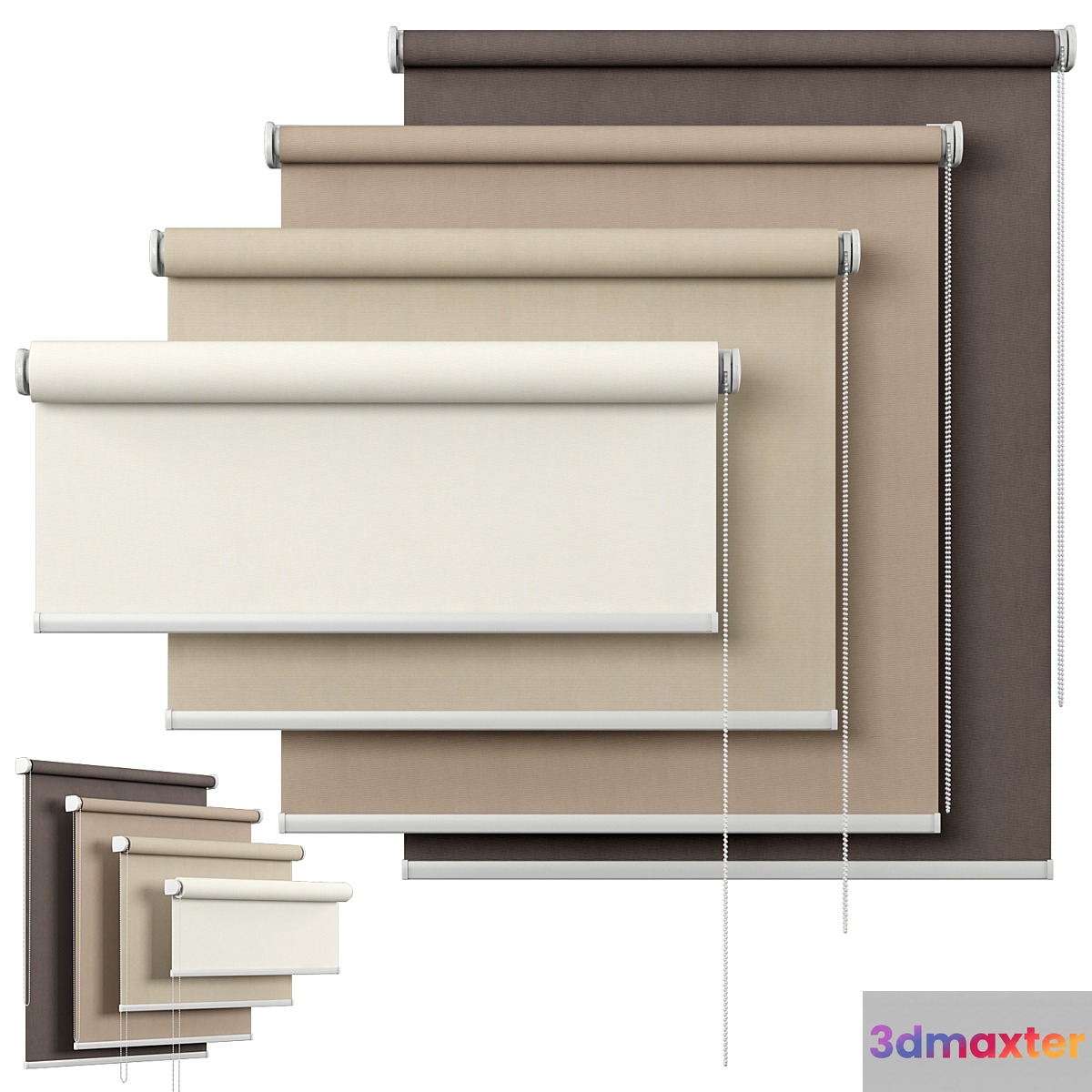Roller Blind 10 | Sevilla blackout 3D Max