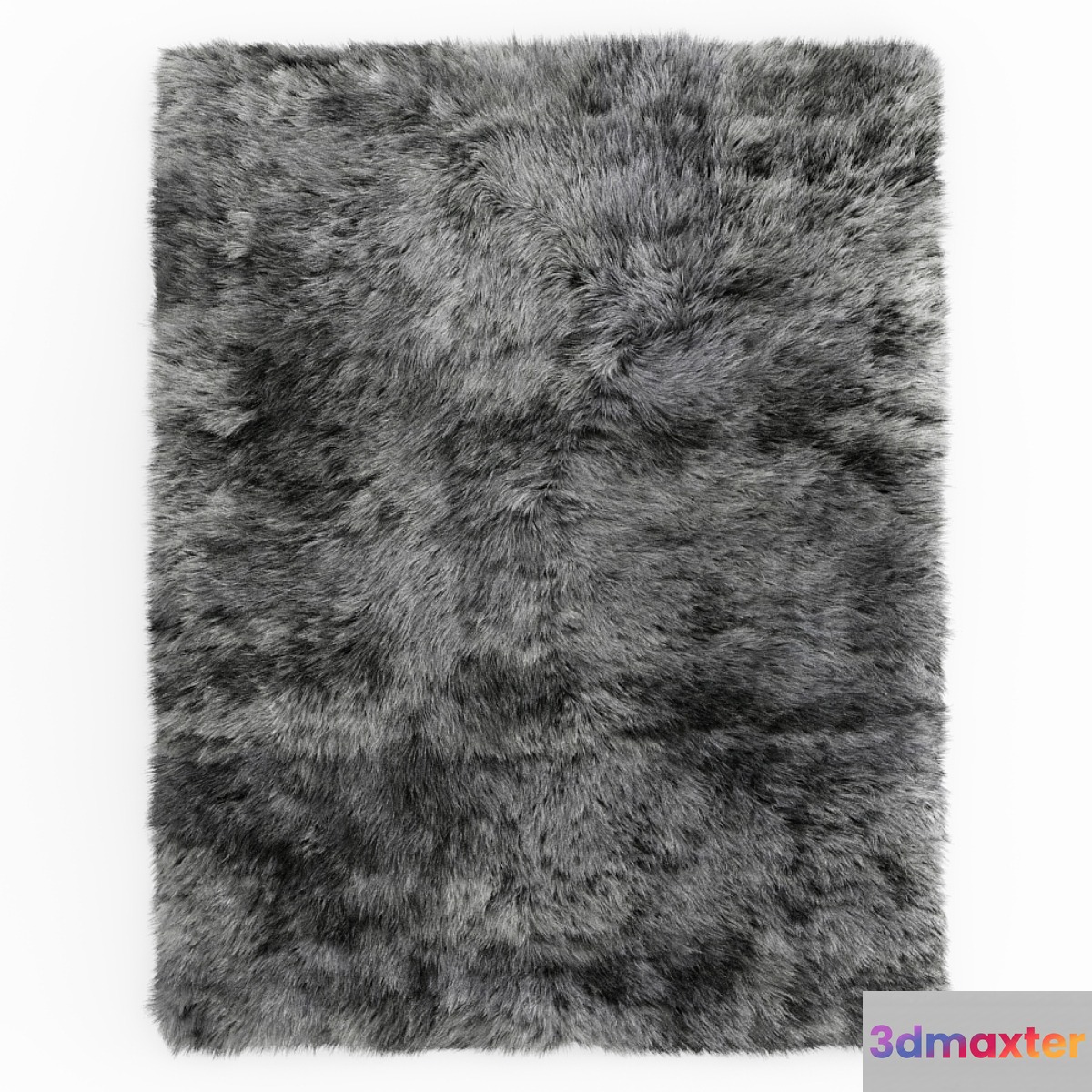 Shaggy Sheepskin Gray Rug - No.2