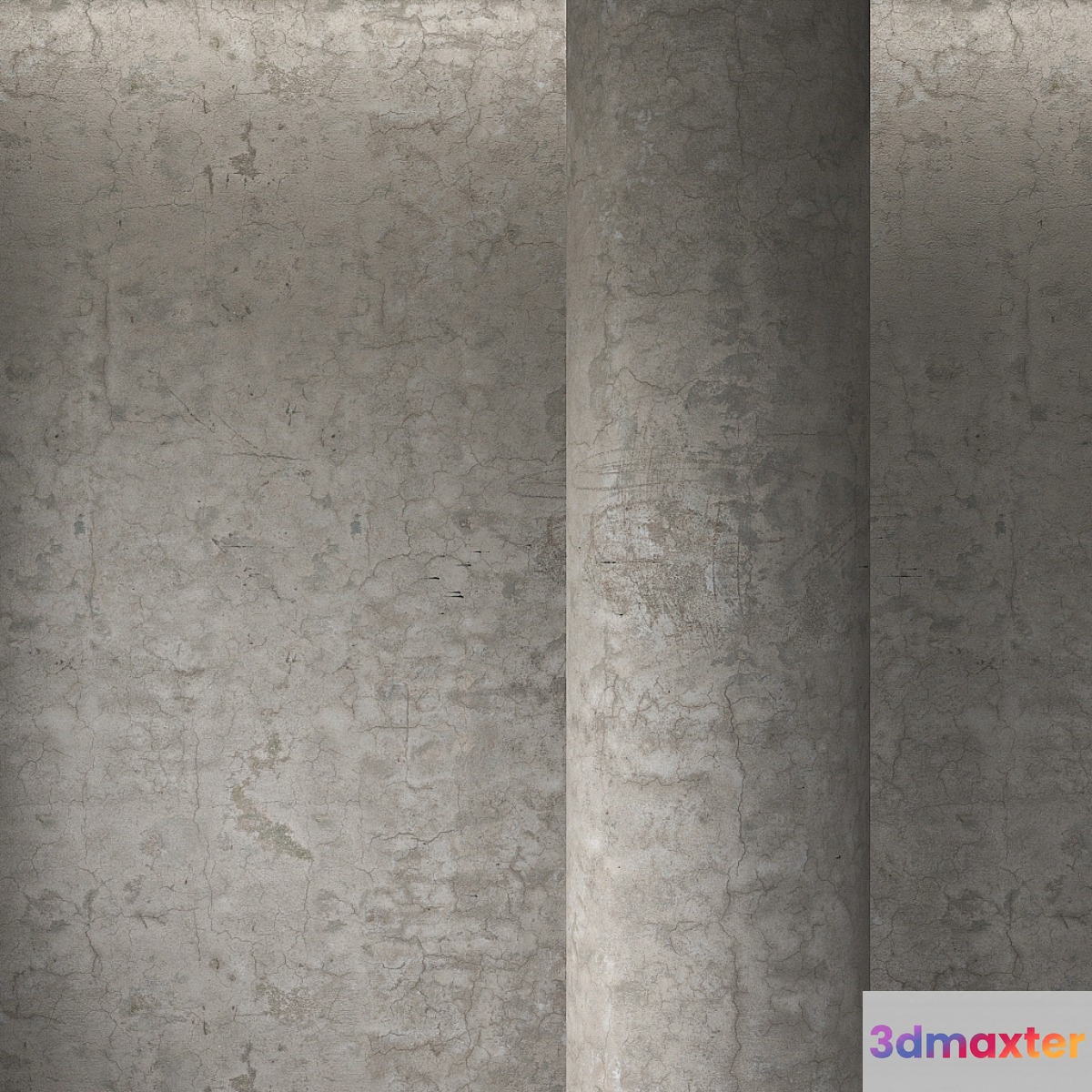 Cement plaster 3D Max