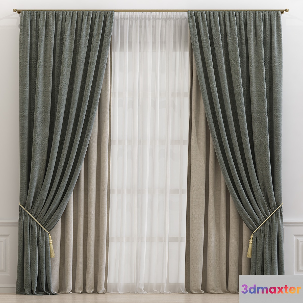 Curtain 620 3D Max
