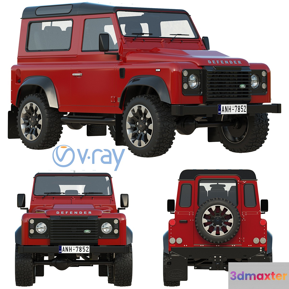 Land Rover Defender Works V8 3D Max