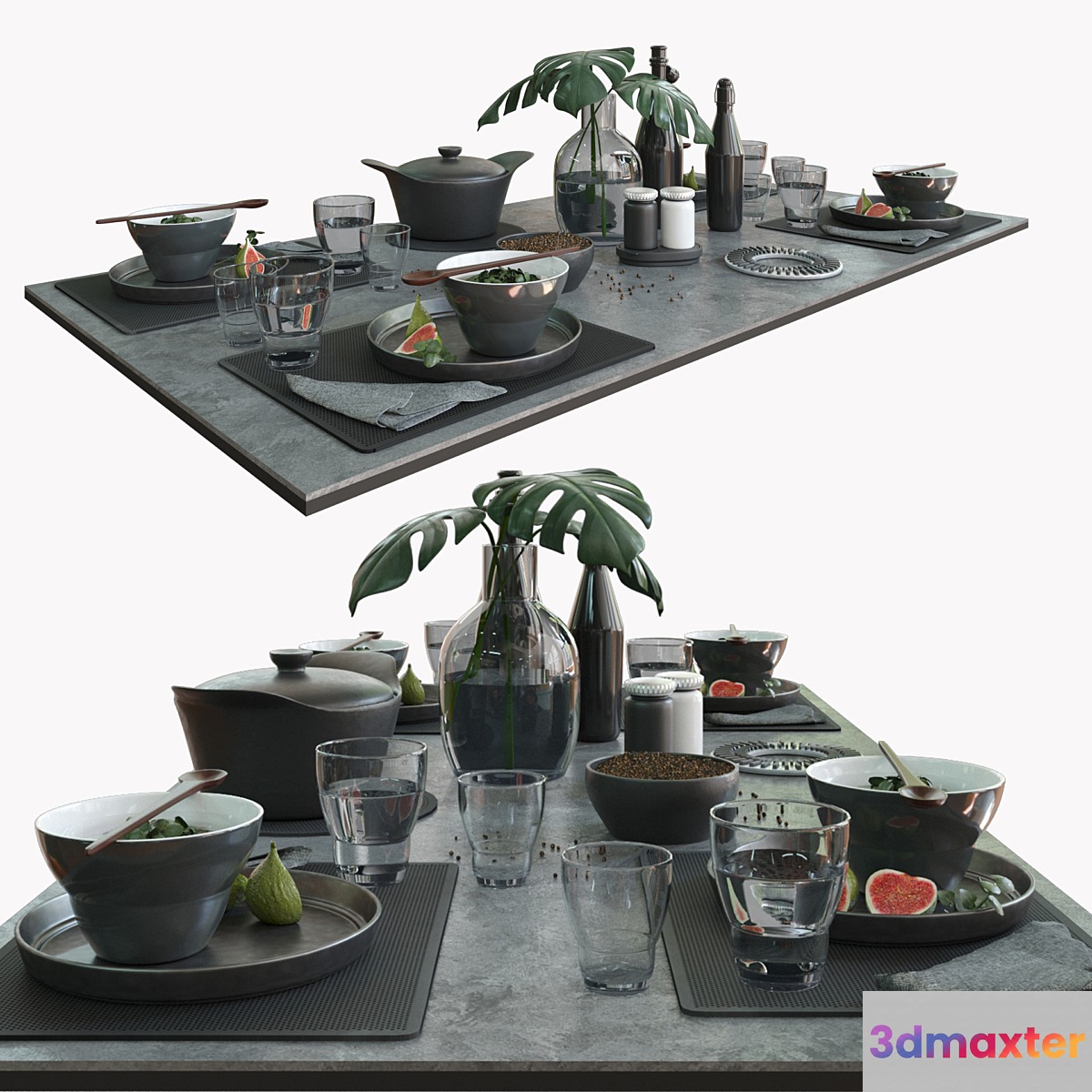Table setting vipp dark
