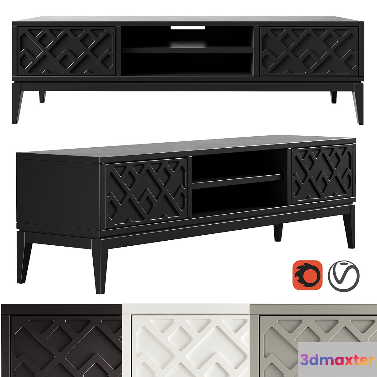 Dantone Home 2-drawer Austin TV Stand - No.6
