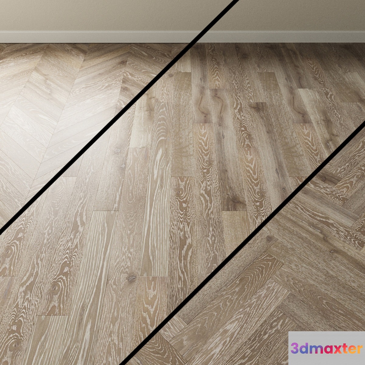 Parquet oak Coswick. Inspire GRAY CASHMERE gray 3D Max