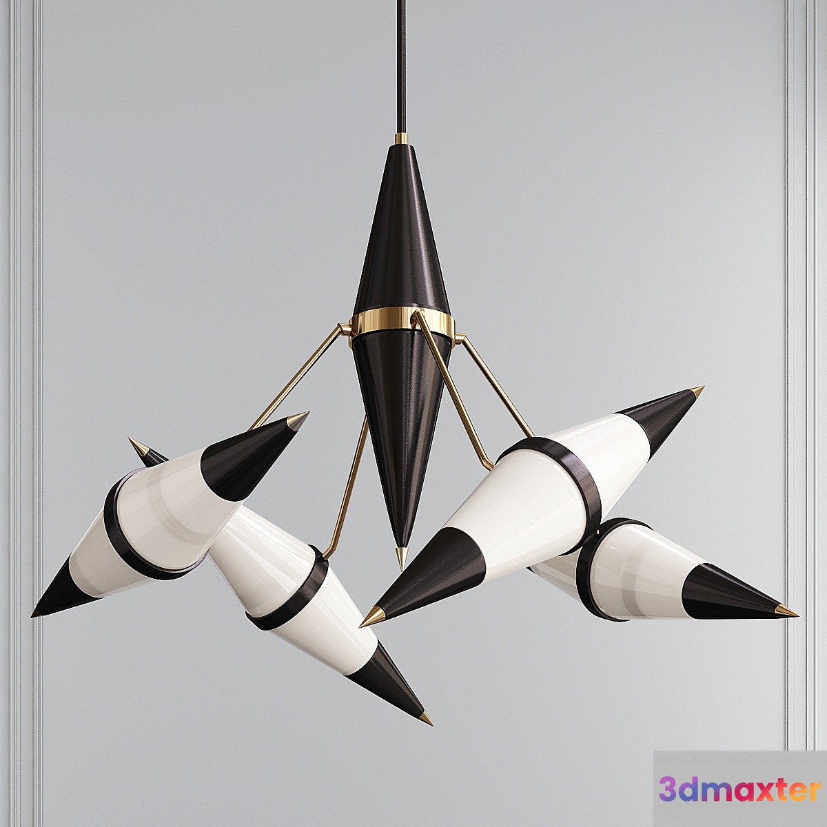 Stilnovo Original MidCentury Chandelier 3D Max