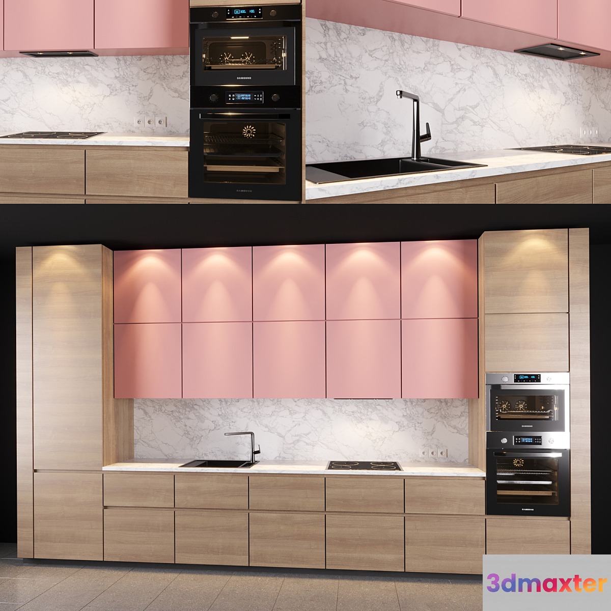 Modern Kitchen 28 3D Max