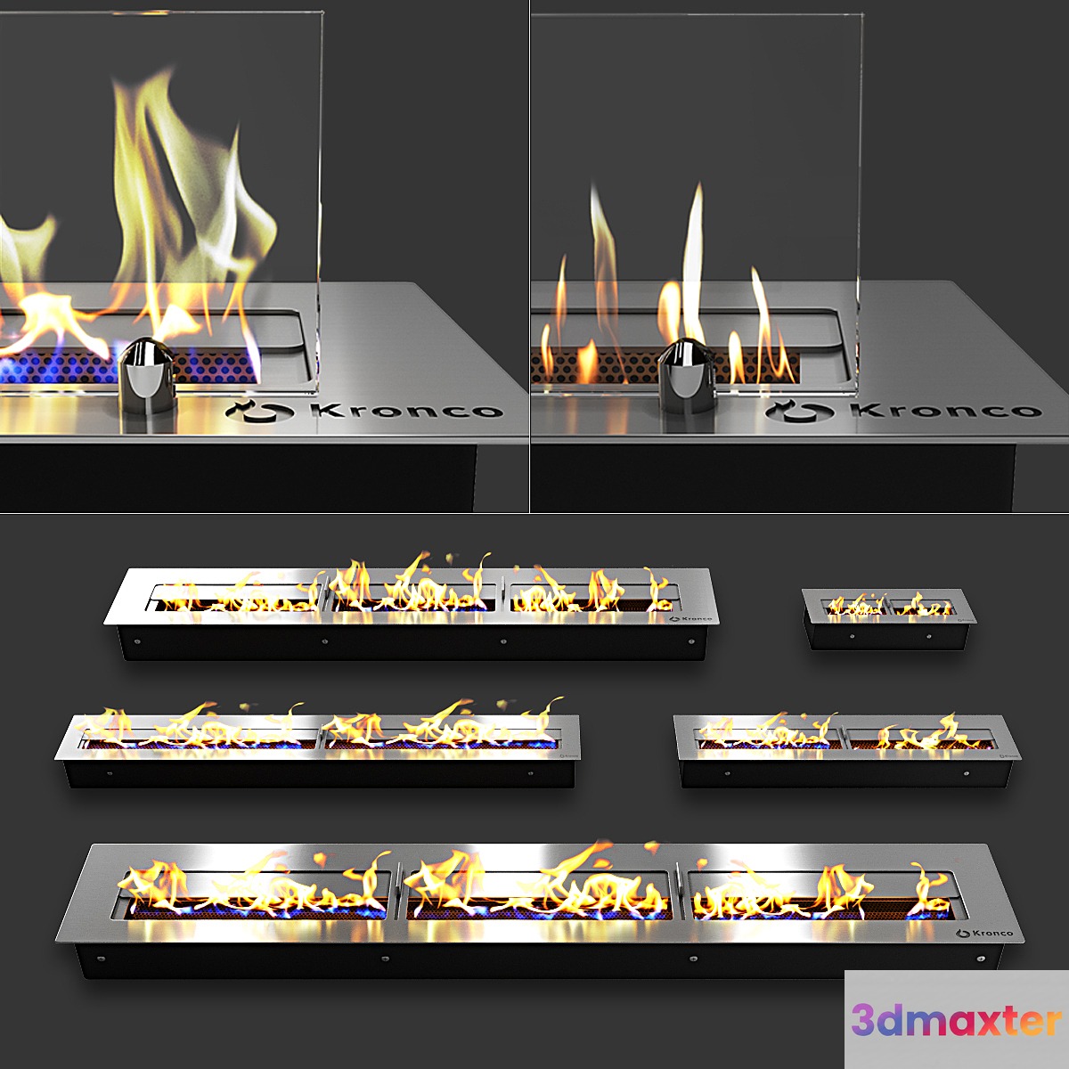 Blocks for biofireplaces