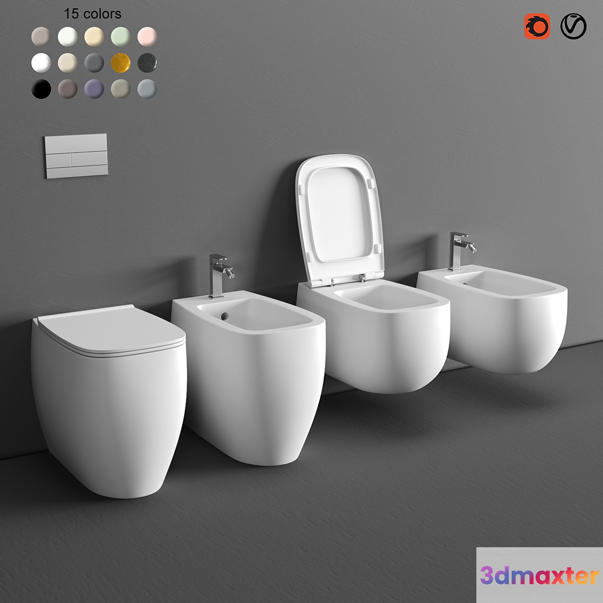 Alice Ceramica NUR WC 3D Max