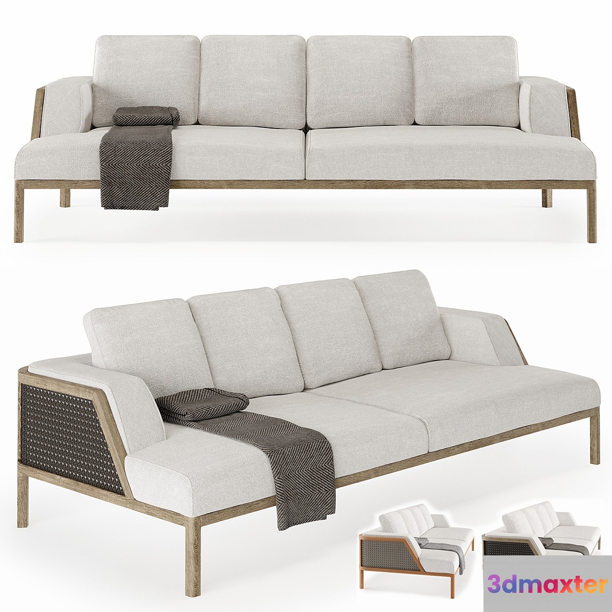 Ethimo Grand Life XL Sofa 3D Max
