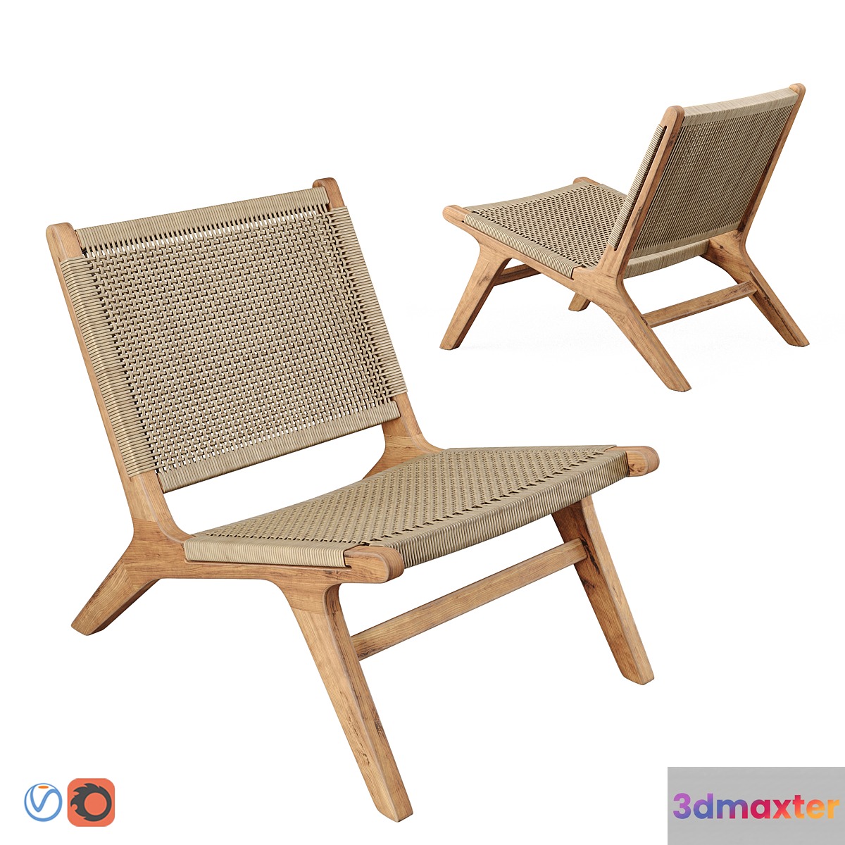 NAIROBI Garden Armchair No2 Woven 3D Max