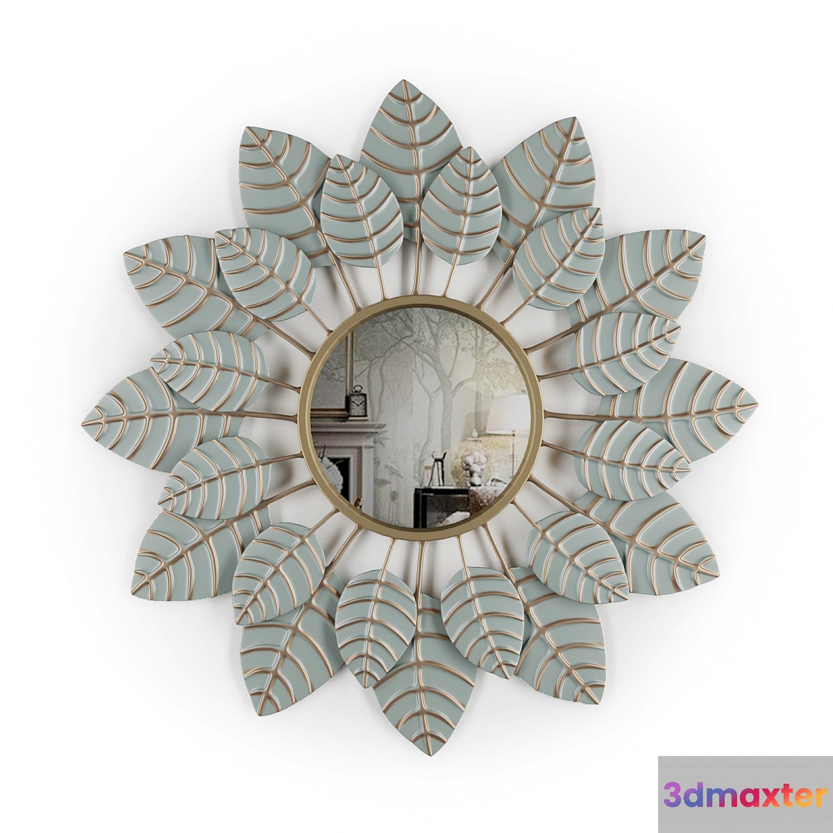 Metal frame mirror Decomotive 3D Max