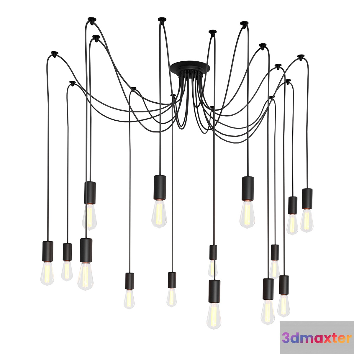 The warmly spider chandelier 3D Max