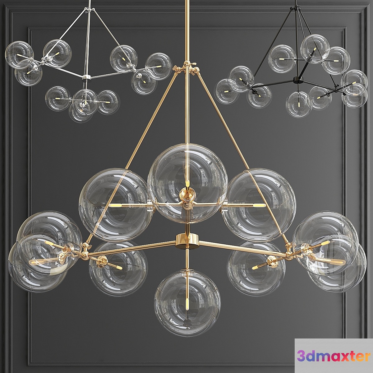 Chandelier Chandelier Bermude Bronze 3D Max