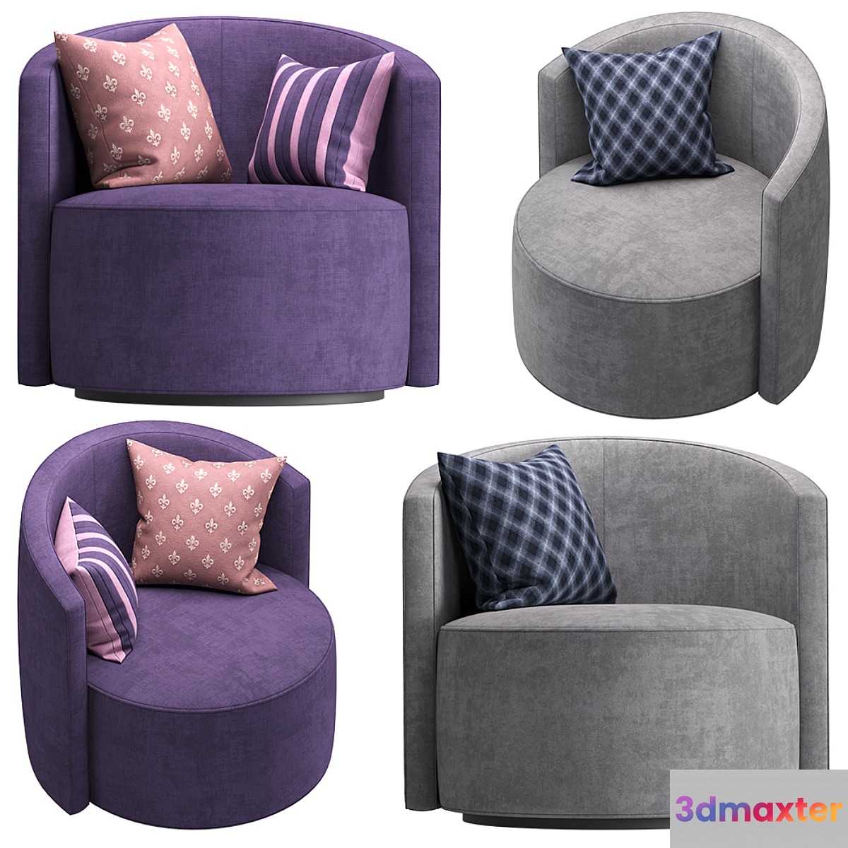 Cumfy Armchair Naustro Italia 3D Max