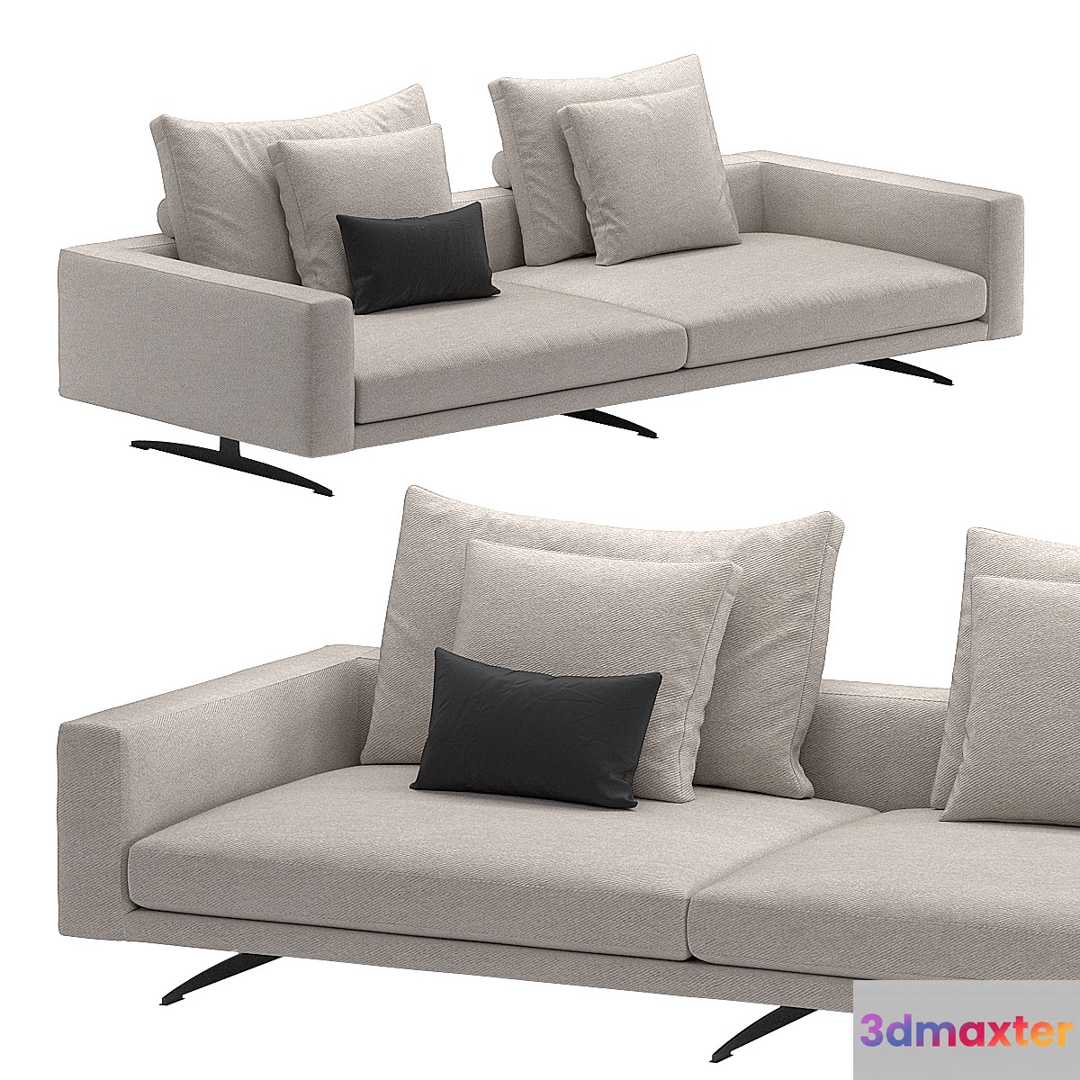 Hermes sofa 3D Max