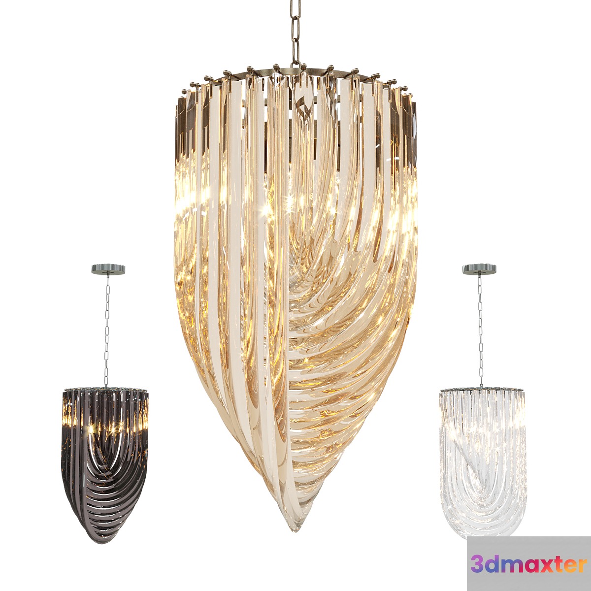 Pendant lamp Murano Eichholtz 3D Max