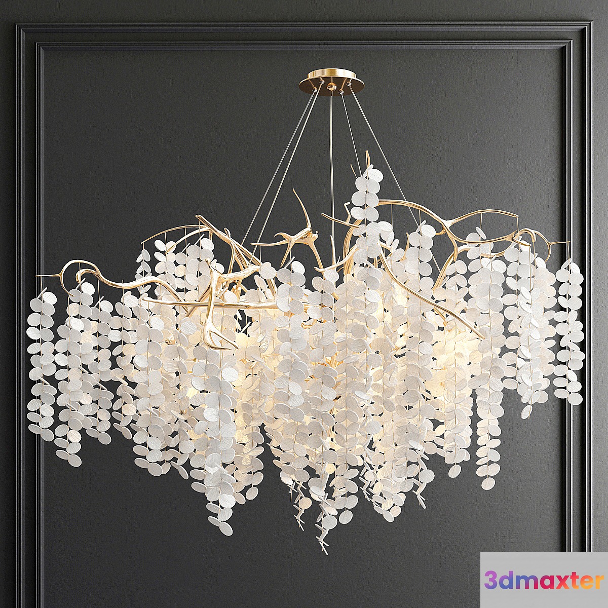 Fairytree branching chandelier 3D Max