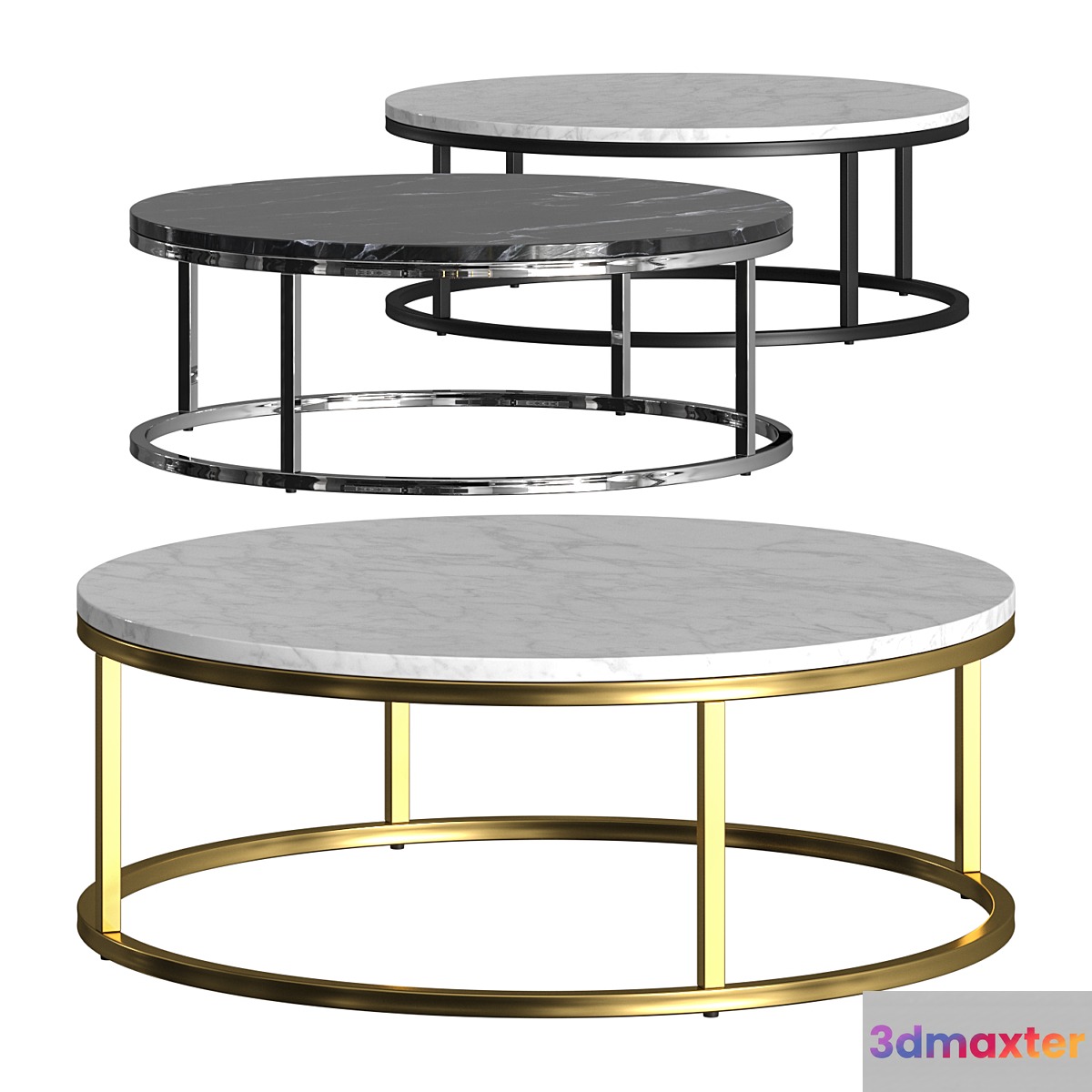 CB2 Smart Coffee Tables Pack 1 3D Max