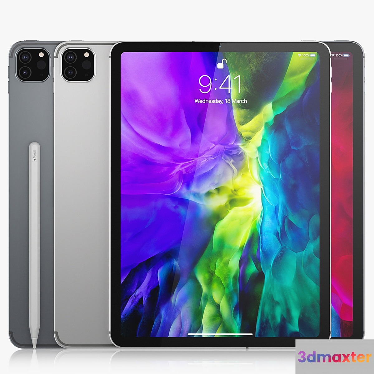 Apple iPad Pro 2020 11 inch Wi-Fi + Cellular 3D Max