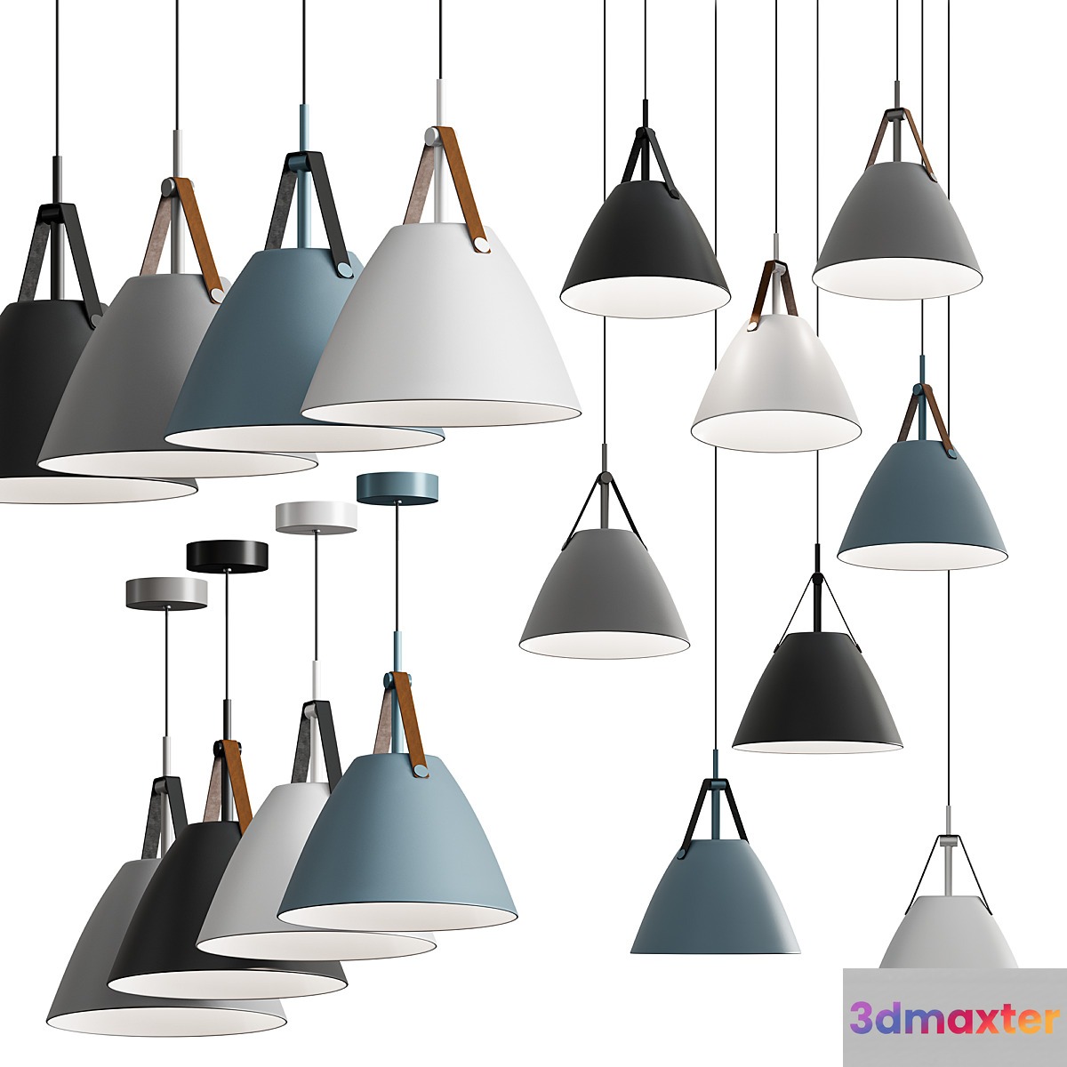 Minimalist Nordic Hanging Light 3D Max