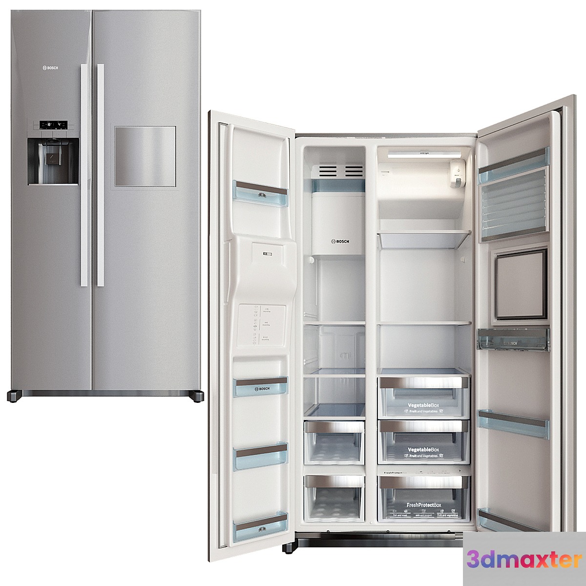 fridge bosch kag90ai20 silver