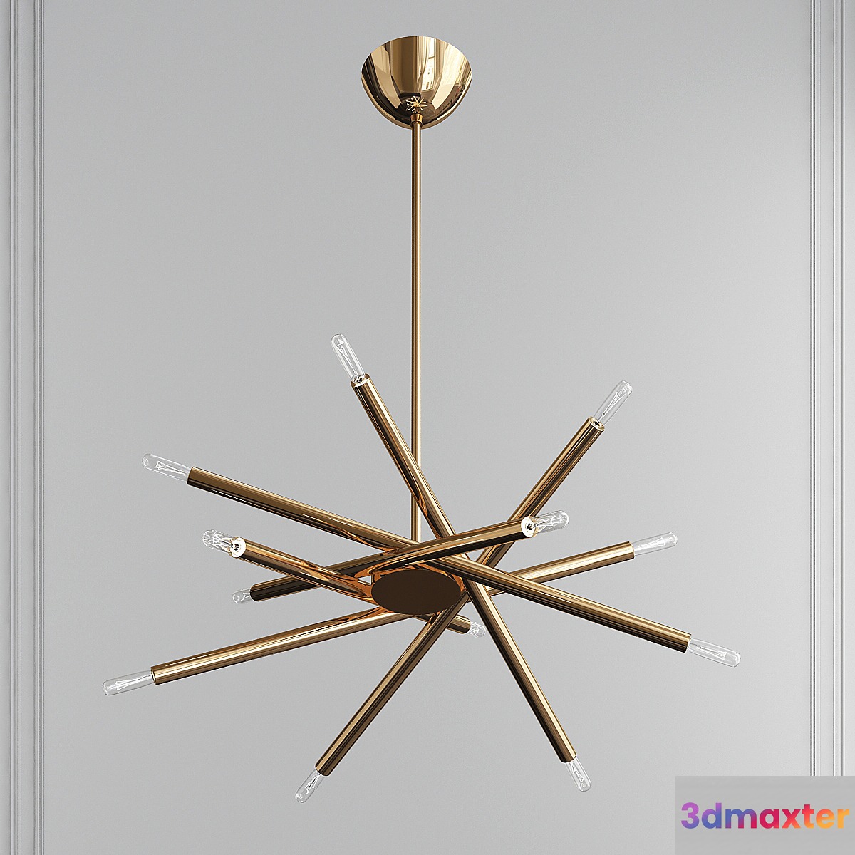 Twelve Lights Brass Sciolari Chandelier