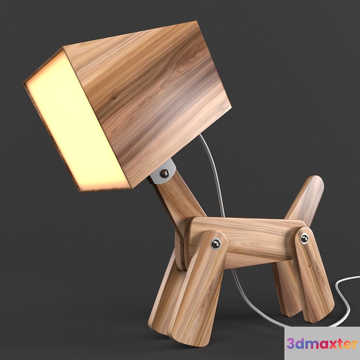 Dogi Adjustable Wooden Table Lamp