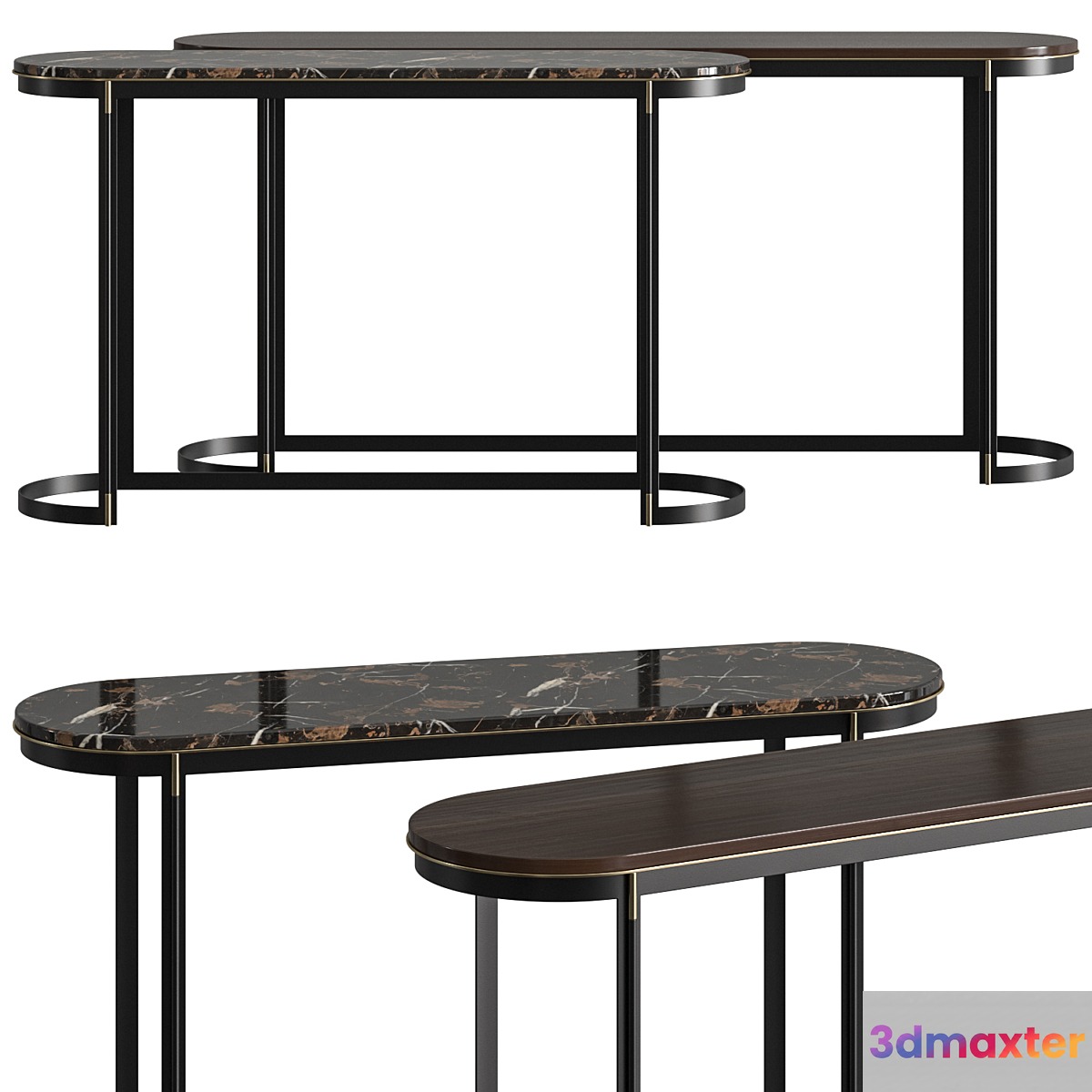 Laskasas Lyssa Console Table 3D Max