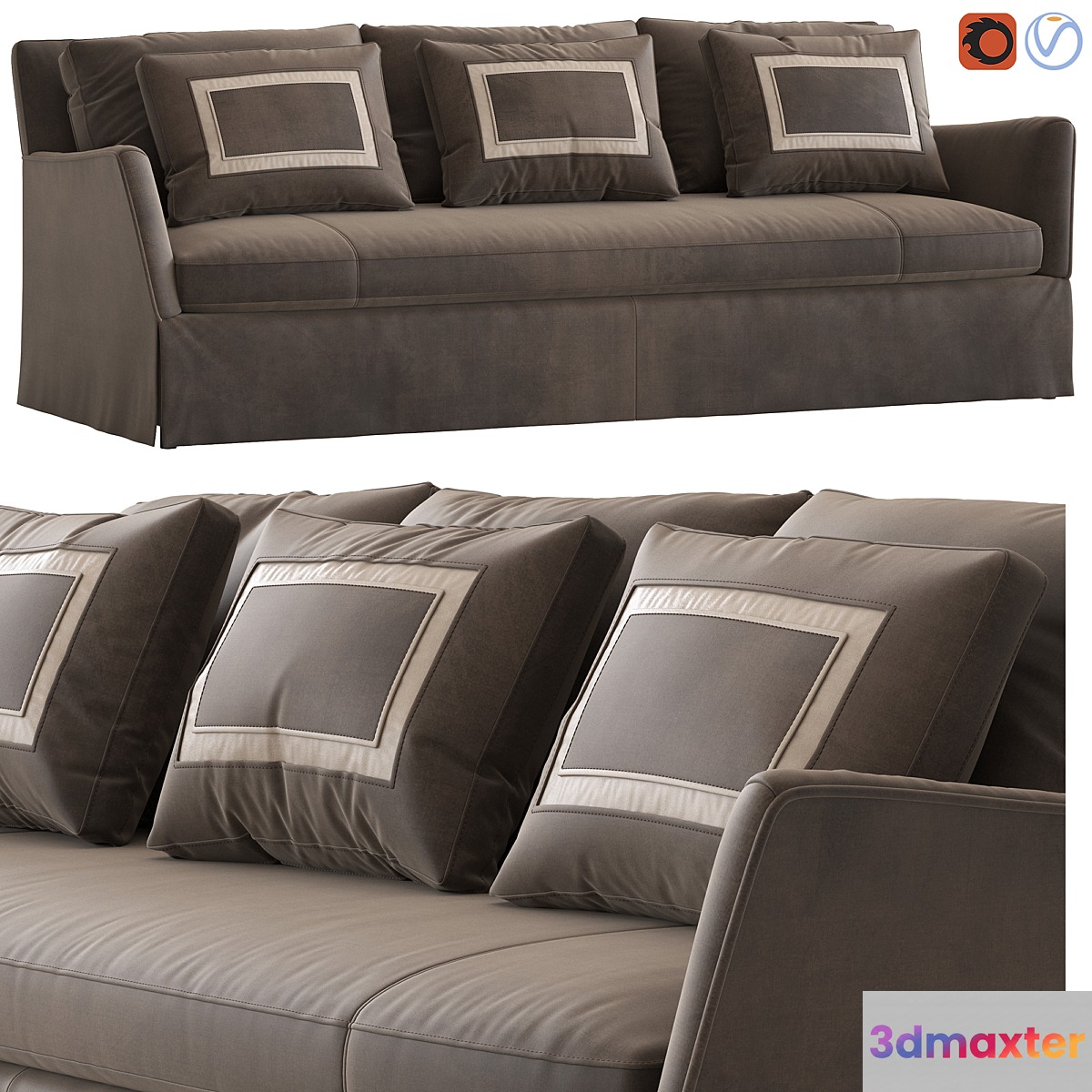 Caracole fair and square sofa