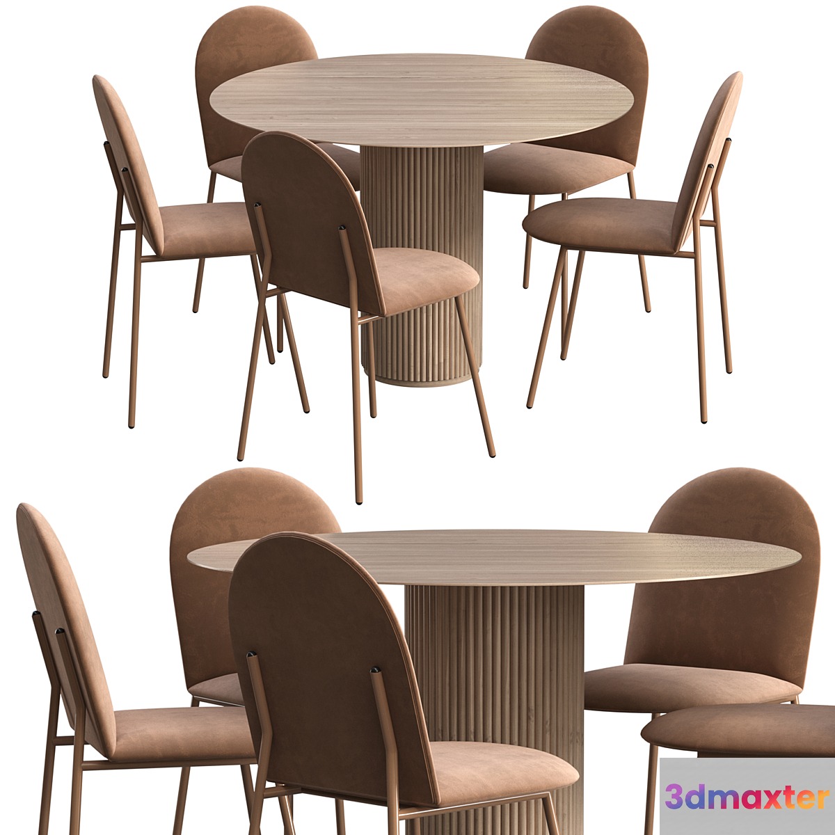 Dinner table Asplund Palais Royal + Chair Delo Sok