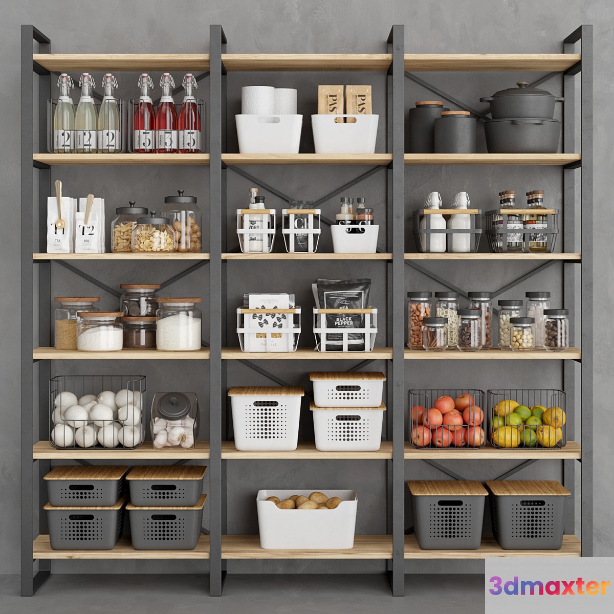 Industrial pantry 3D Max
