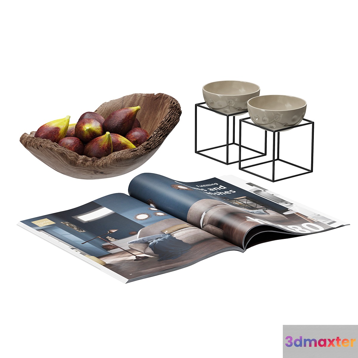 Coffee Table Accessories Magazine Fig Bowl Plate - No.5