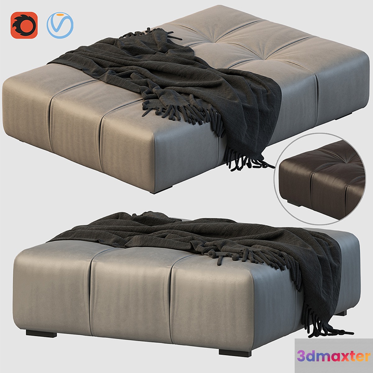 Tufty-time pouf - No.2