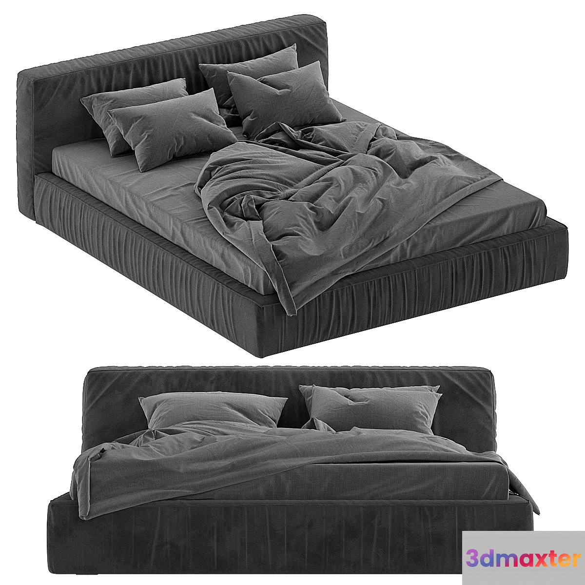 Jupiter slim bed 3D Max