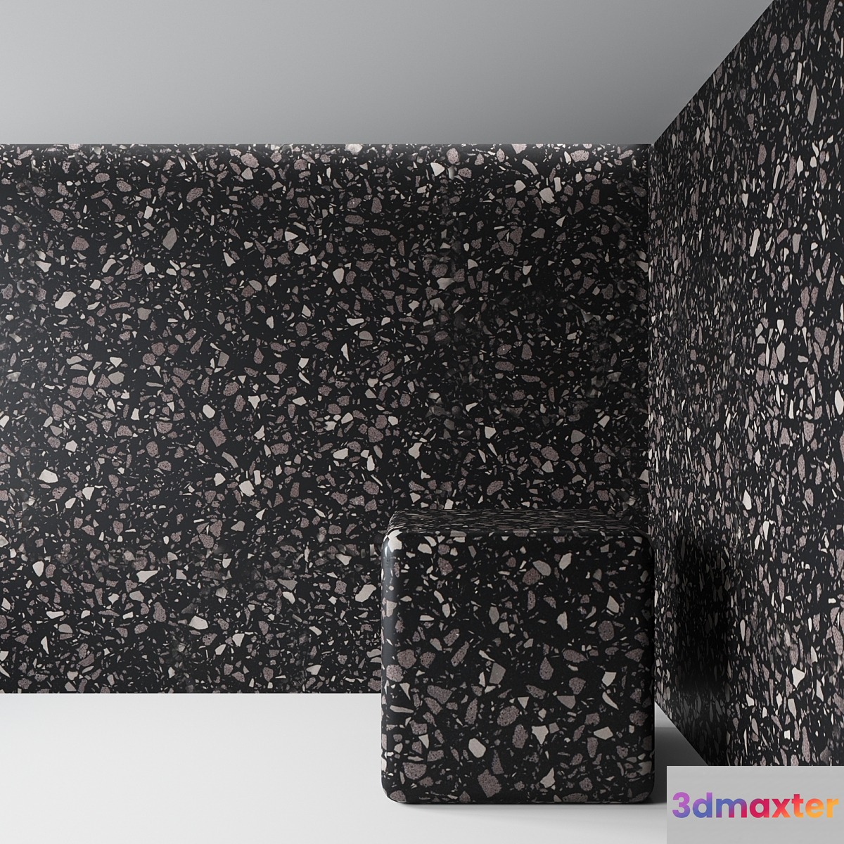 Dark terrazzo